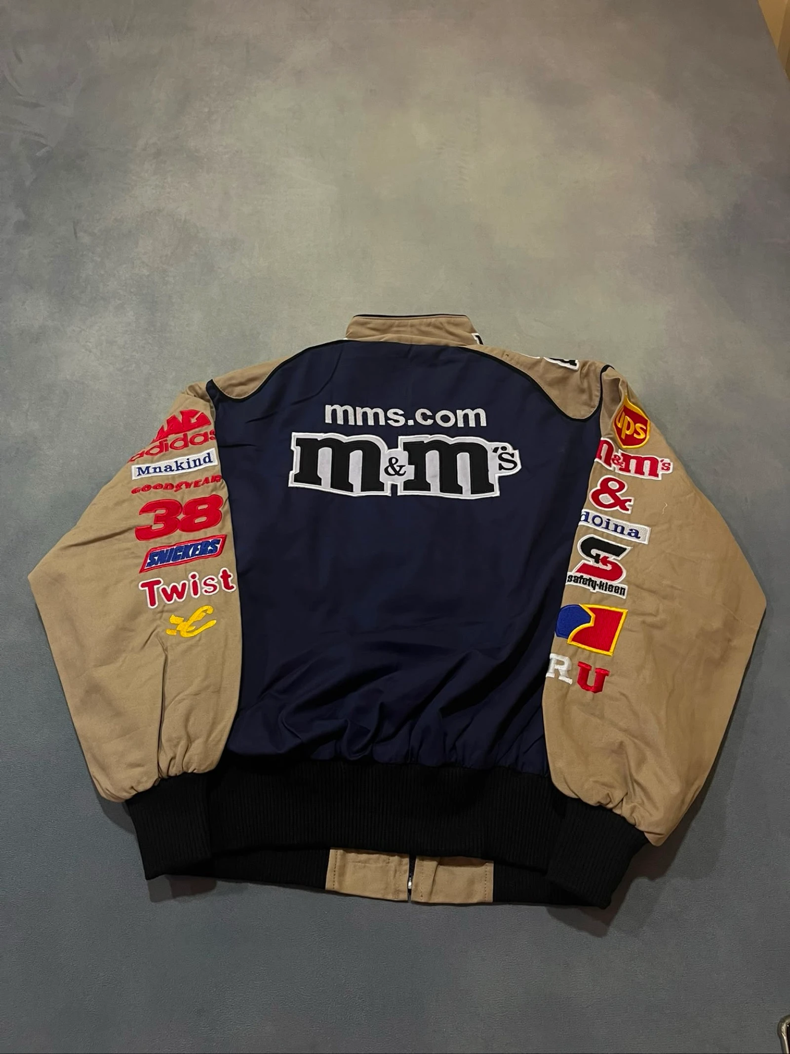 M&M Y2K Veste Bomber Parachute Imperméable Aviateur Top Gun Édition Premium Rétro Vintage 80s – photo 9